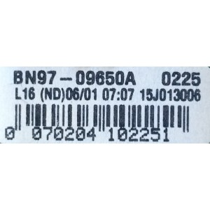 MAIN PARA TV  SAMSUNG NUMERO DE PARTE BN94-08765F / BN41-02365A / BN97-09650A / PANEL CY-GH040BGLV3H / MODELOS LH40DBEPLGA/GO US02 / LH40DBE